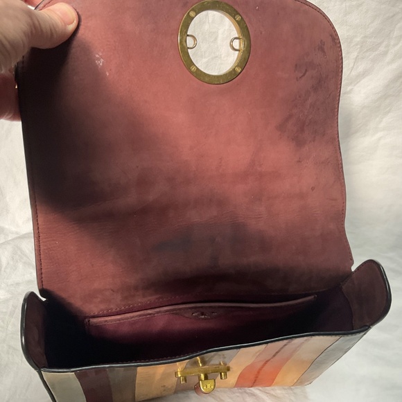 Tory Burch Eel skin Leather-lined Clutch - Picture 5 of 10